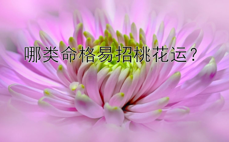 哪类命格易招桃花运？