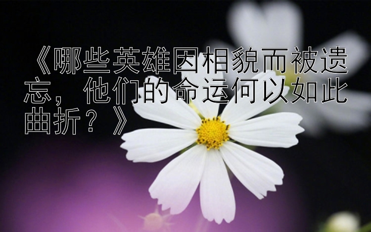 《哪些英雄因相貌而被遗忘，他们的命运何以如此曲折？》