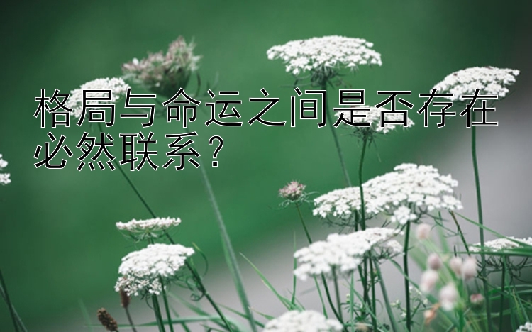 格局与命运之间是否存在必然联系？