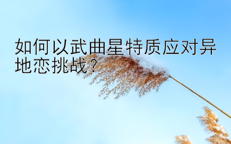 如何以武曲星特质应对异地恋挑战？